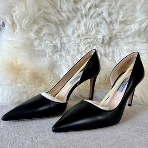 Prada Pointed-Toe d'Orsay Pump Black